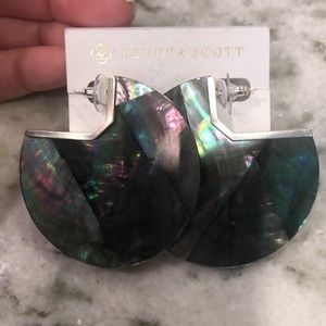 Kendra Scott Kai Black Mother of Pearl Earrings